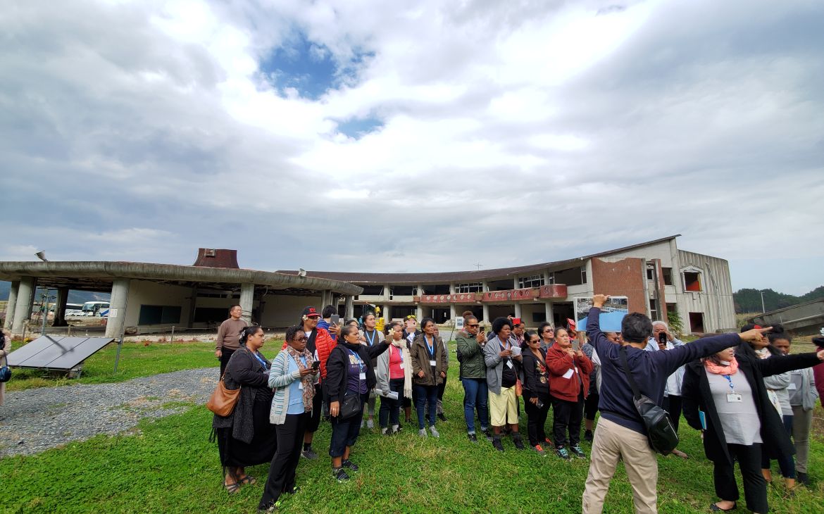 UNITAR Women's Leadership Leadership in Tsunami-based DRR Training Programme Participants during study visit