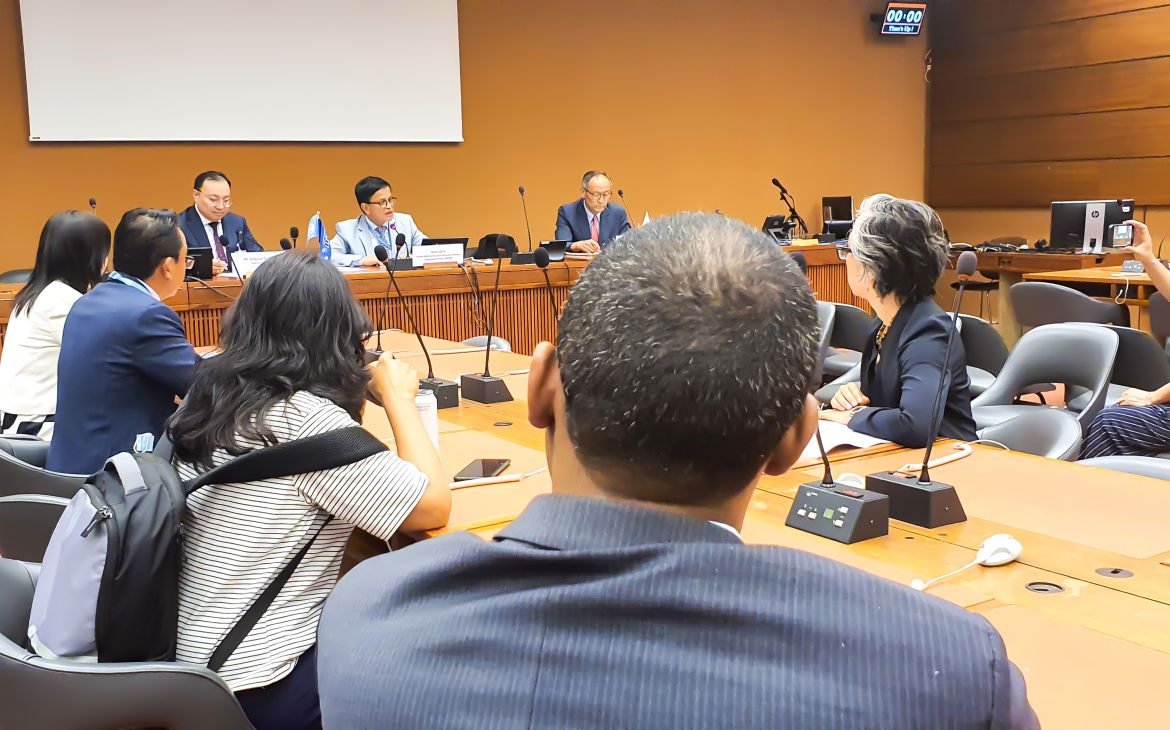 The MOU was signed in Palais des Nations at the United Nations Office at Geneva (UNOG).