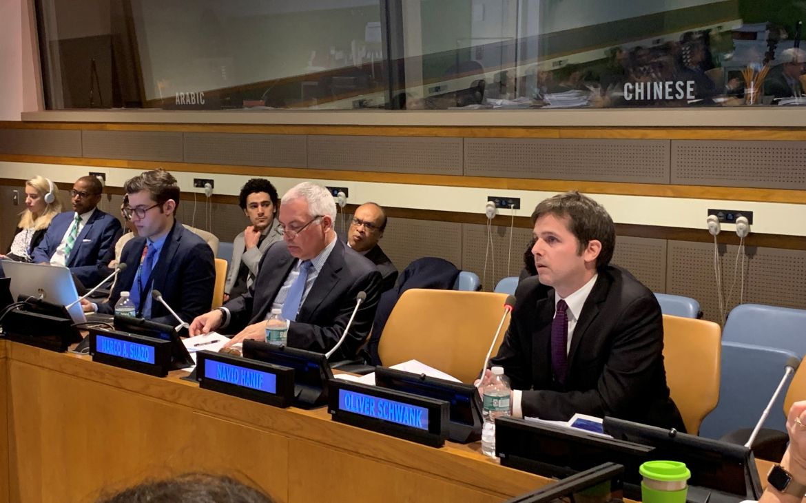 Senior FSDO Economist Mr. Oliver Schwank presented the Current and Emerging Trends in Financing for Sustainable Development session.