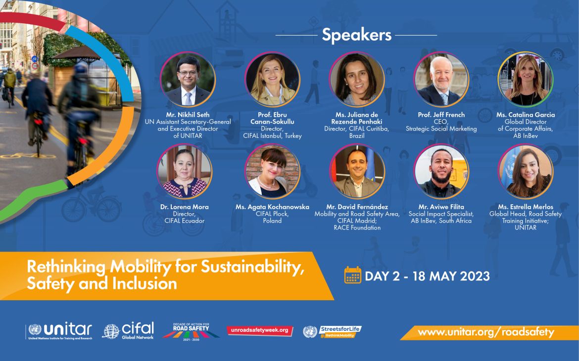 UNITAR and its CIFAL Network host global online dialogue in support of the UN Road Safety Week - Day 2