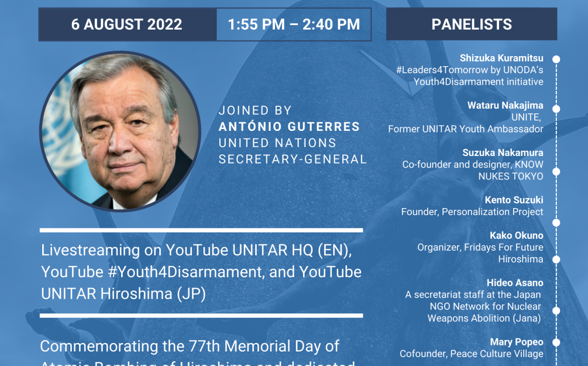 Power of Youth from Hiroshima - Poster in English