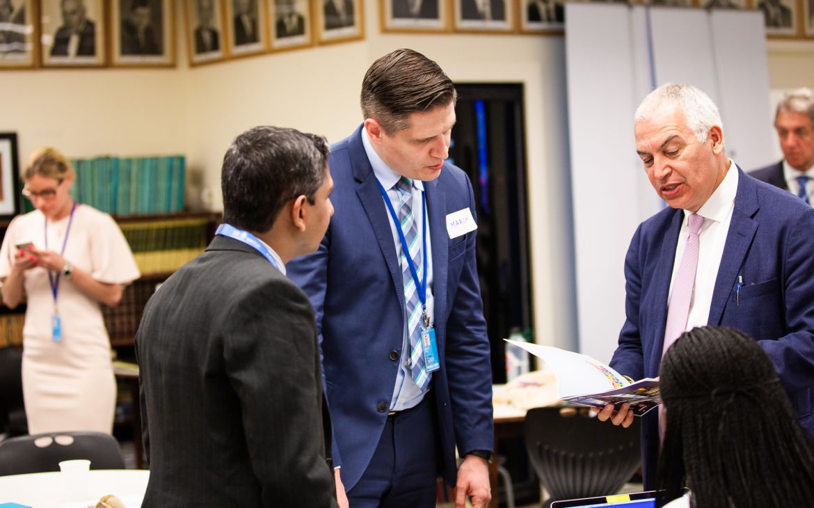 Trainees with Mr. Marco Suazo