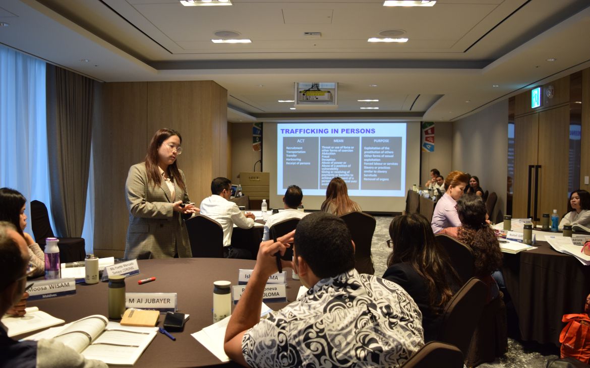 Participants working on the action plans at the Enhancing Human Security in the Asia Pacific Region workshop