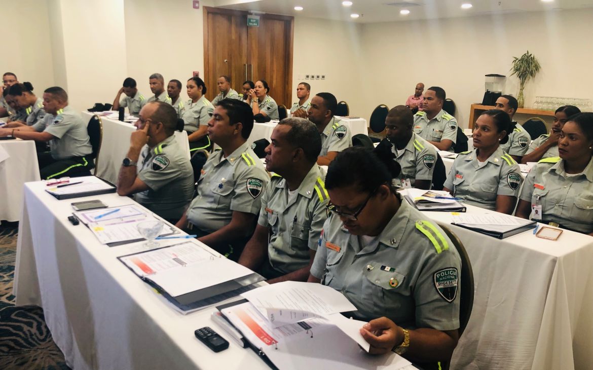 Law Enforcement Officers during the High Visibility Enforcement (HVE) training programme