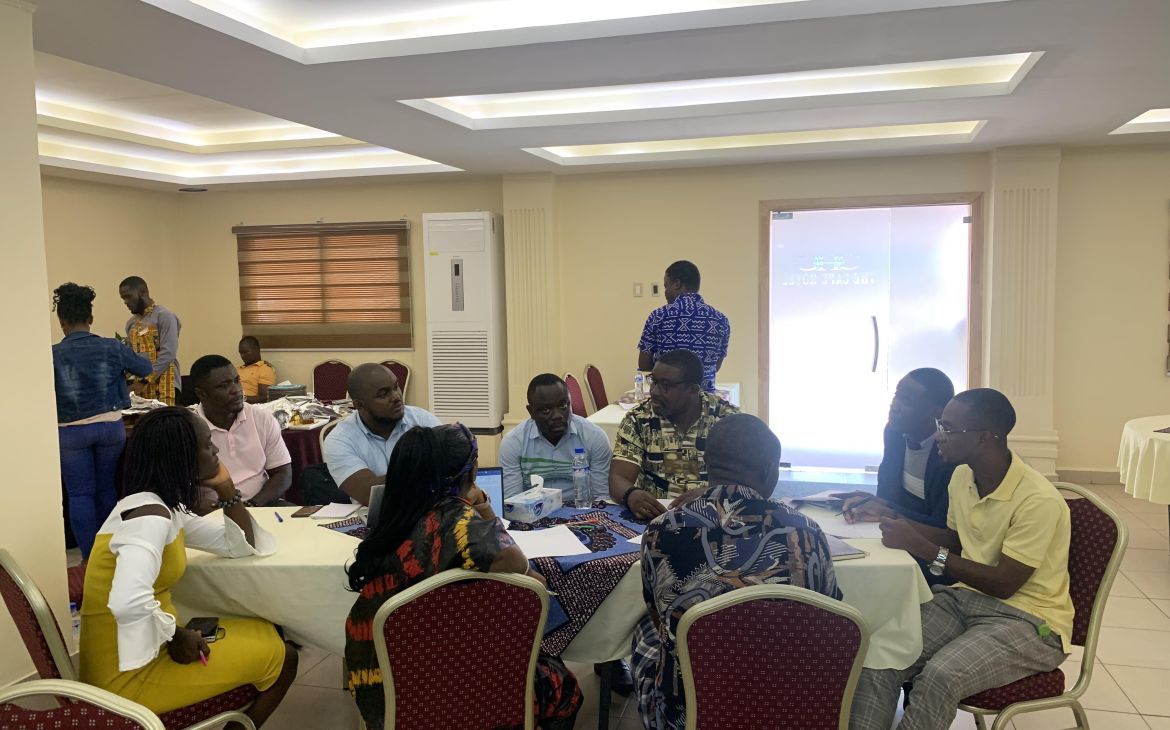 Participants engaged in a discussion during the workshop.