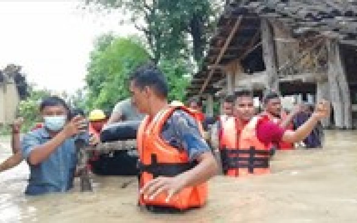 Kanchanpr flood on 27 Aug 2021 published by NRCS