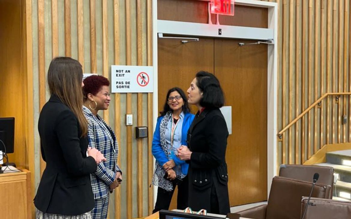 H.E. Mrs. Ruchira Kamboj, PR of India, attends Ms. Michele Lee Clarke-Ceres session as an observer
