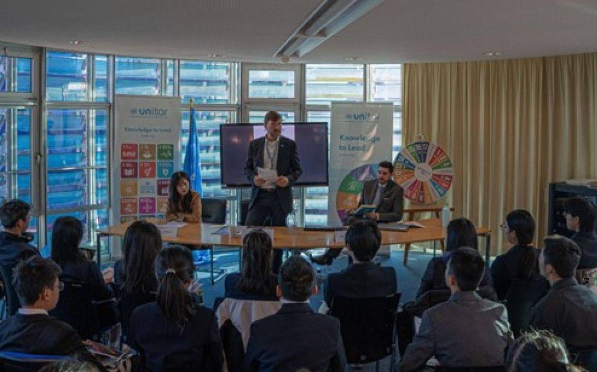 Mr. Jonas Haertle (centre) and Mr. Stephen Joyce (right)