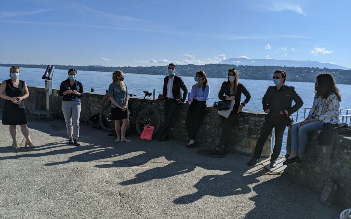 MDPU team meeting in socially distanced setting 