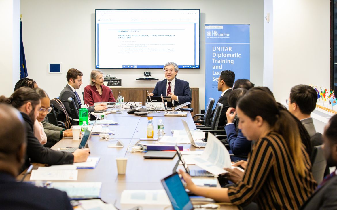 Ms. Loraine Sievers and Mr. Kenji Nakano with the Delegates of Vietnam and St. Vincent and the Grenadines