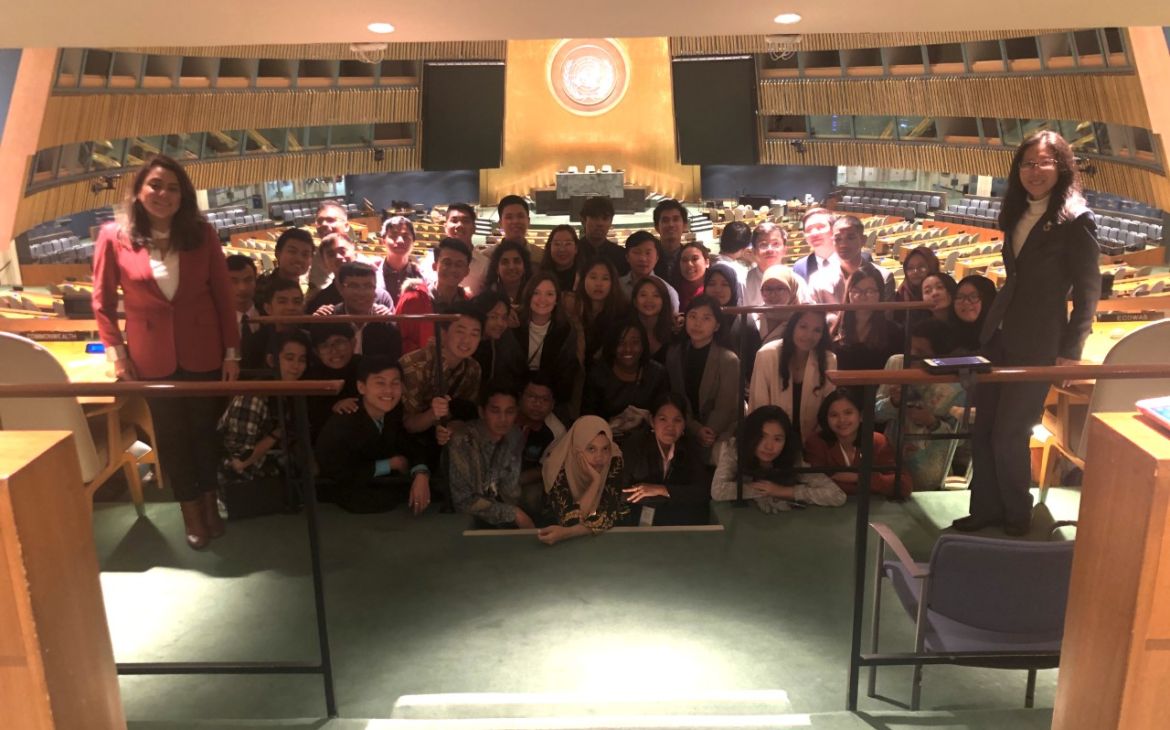 YSEALI Academic Fellows visiting the UN HQ in New York