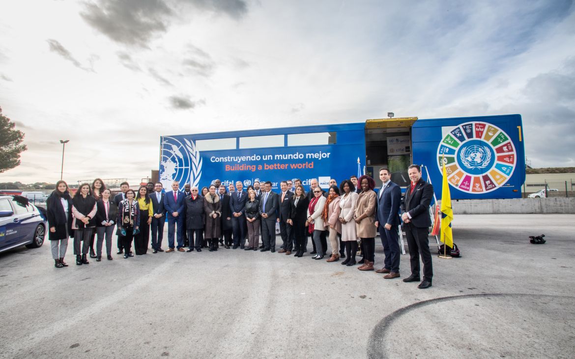 CIFAL Global Network Directors during the presentation of the SDG Mobile Learning Center