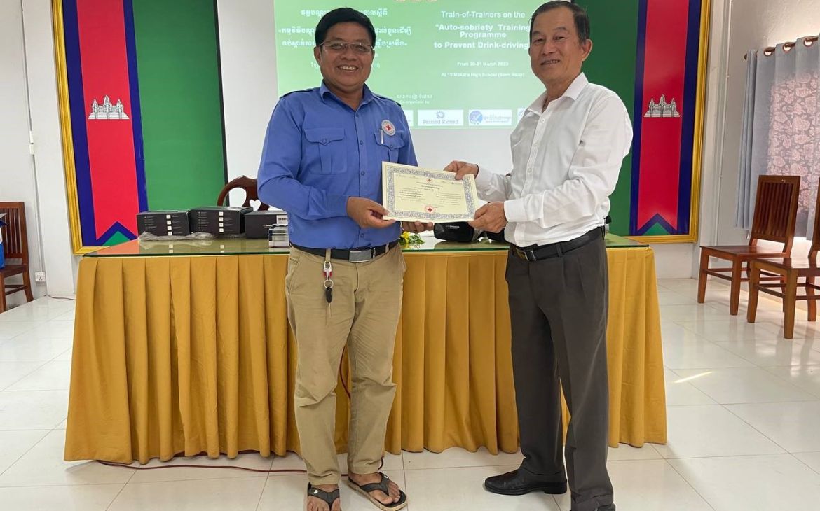 Cambodia’s Third Training of Trainers on the Autosobriety Training Programme to Prevent Drink-Driving 