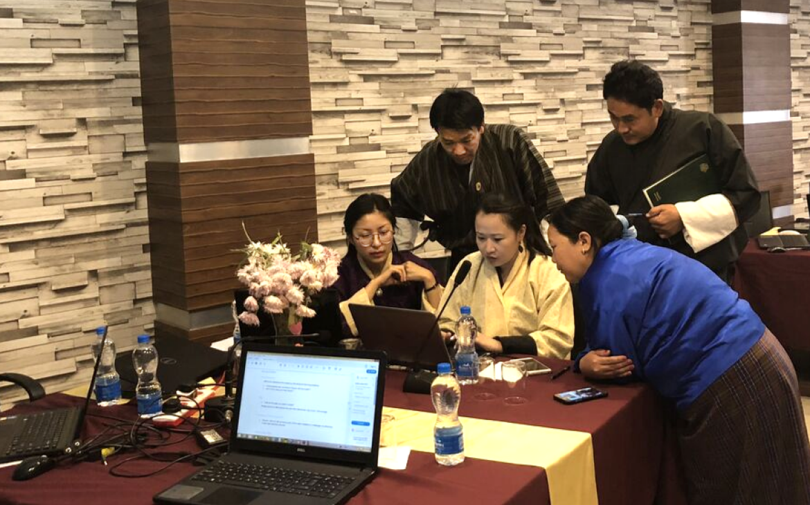 Photo 2: Participants for the UNITAR-UNOSAT to Enhance the Evidence-based Decision Making in Bhutan