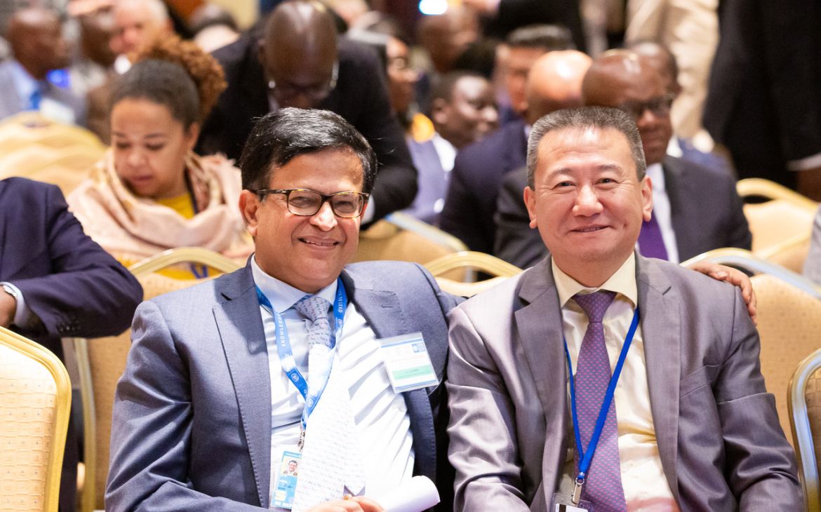 Mr. Nikhil Seth with The United Nations Special Envoy for the Great Lakes Region, Mr. Huang Xia