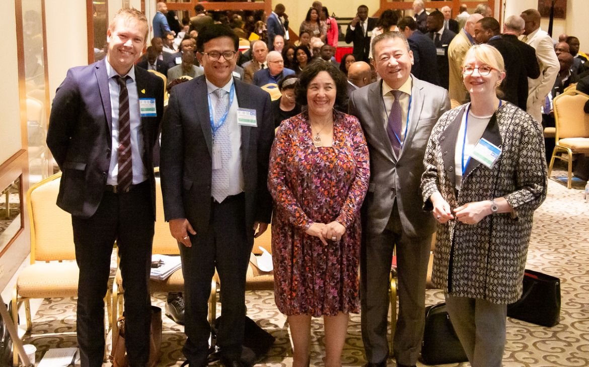 Mr. Nikhil Seth with Mr. Huang Xia, Ms. Leila Zerrougui and other Facilitators.