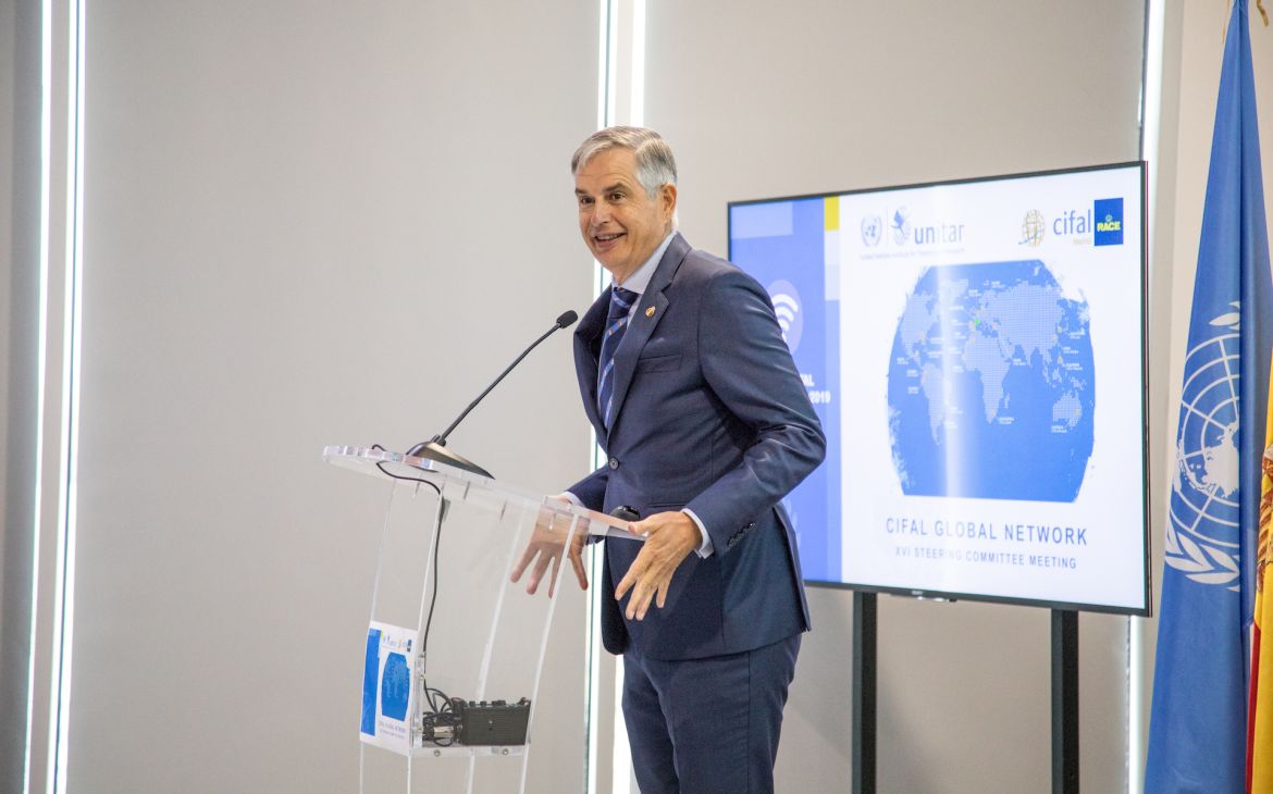 Mr. Carmelo Sanz de Barros, President of the RACE and CIFAL Madrid