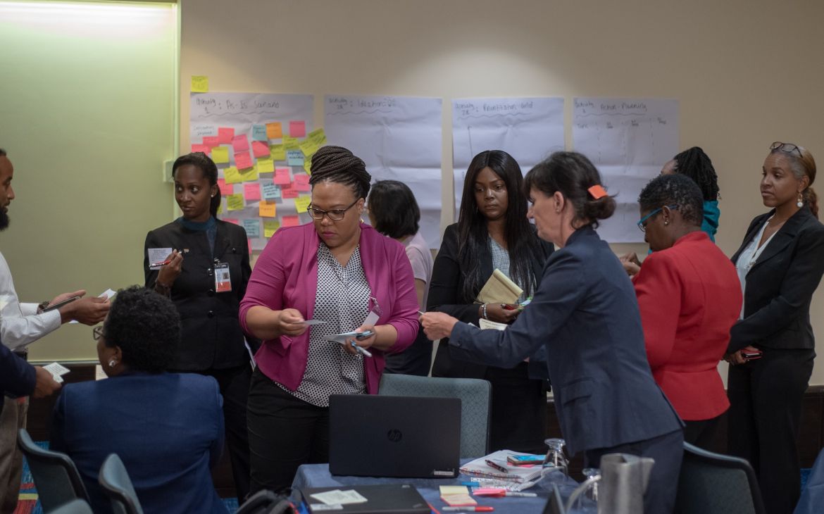 Group work at CARIBBEAN LEARNING CONFERENCE ON A HOLISTIC IMPLEMENTATION OF THE 2030 AGENDA