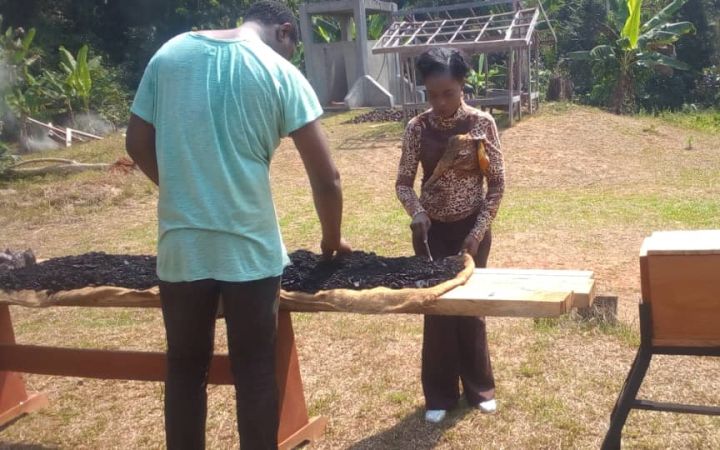 Vannie Djounguep working with Africa Resilience Association