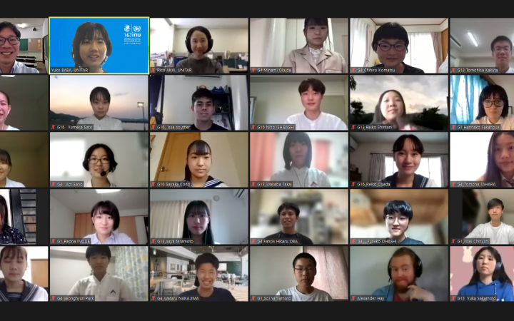 国連ユニタール広島青少年大使ワークショップ