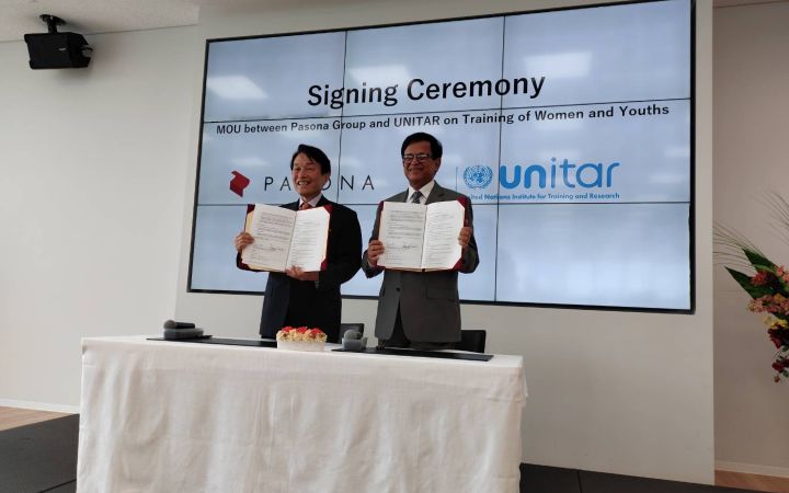 UNITAR-Pasona MOU Signing Ceremony 2023