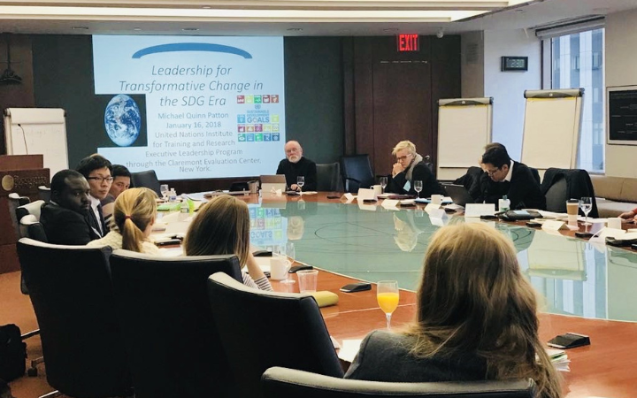 Cosmo Takagi at the UNITAR programme in New York