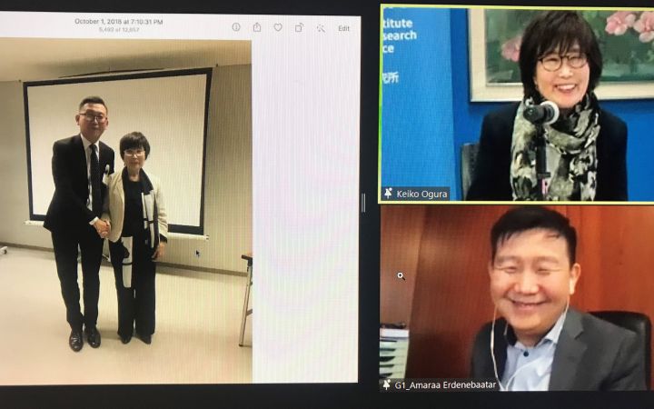 Meeting with Ms. Keiko Ogura, a hibakusha (survivor of the atomic bomb)