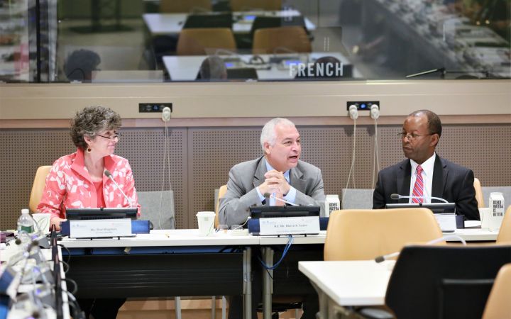 The second speaker, Ms. Shari Klugman, Executive Secretary of Advisory Committee on Administrative and Budgetary Questions (ACABQ), provided a briefing on the background, work, and processes of the ACABQ and its relation to the Fifth Committee. 