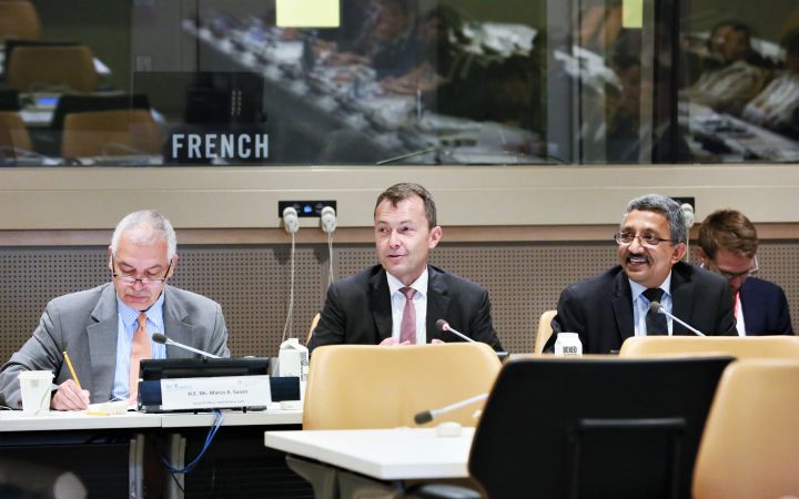 The course opened with welcome remarks delivered by H.E. Mr. Jürg Lauber, Permanent Representative of Switzerland to the United Nations; Mr. Chandramouli Ramanathan, Controller, Assistant Secretary-General for Programme Planning, Finance and Budget in the Department of Management Strategy, Policy and Compliance; and H.E. Mr. Marco Suazo, Head of UNITAR New York Office. 