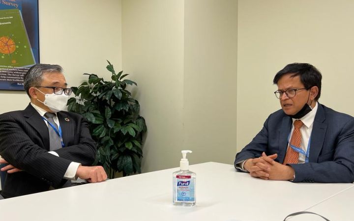 Mr. Liu Zhenmin and Mr. Nikhil Seth 