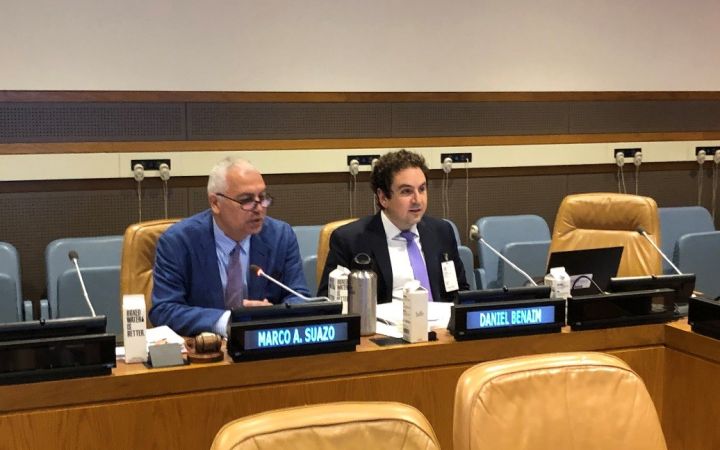 Head of Office, Mr. Marco Suazo and Professor Daniel Benaim