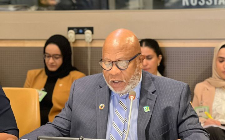 H.E. Mr. Dennis Francis, President of the 78th UNGA, served as the briefing's keynote speaker 