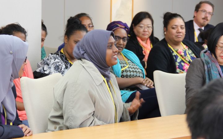 Sonath Abdul Sattar (Maldives) takes part in the 2017 UNITAR Disaster Risk Reduction training programme