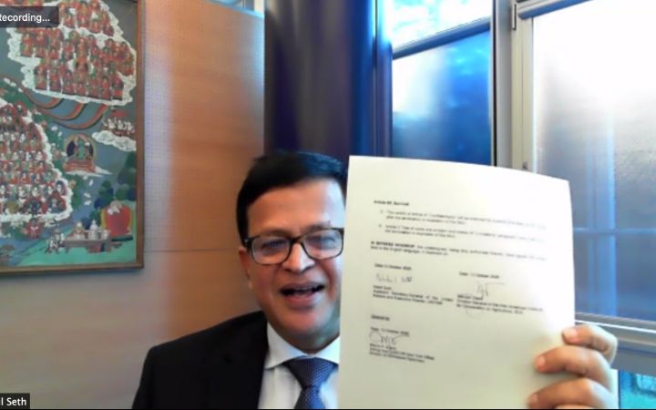 Executive Director of UNITAR, Mr. Nikhil Seth 