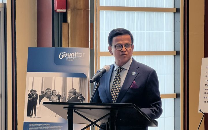 UNITAR Executive Director Mr. Nikhil Seth gives special remarks