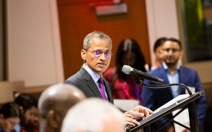 H.E. Mr. Burhan Gafoor Addresses Delegates