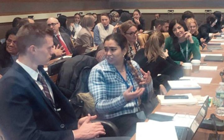 Participants during an exercise