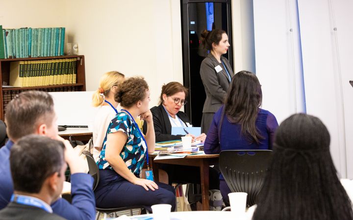 Mrs. Rebecca McLean, welcomes Trainees to the Global Diplomatic Initiative programme