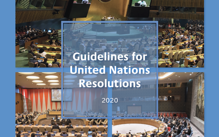  Guidelines for United Nations Resolutions
