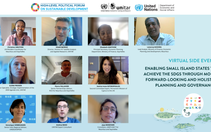 2022 HLPF side event "Enabling small island states to achieve the SDGs through more forward-looking and holistic planning and governance"