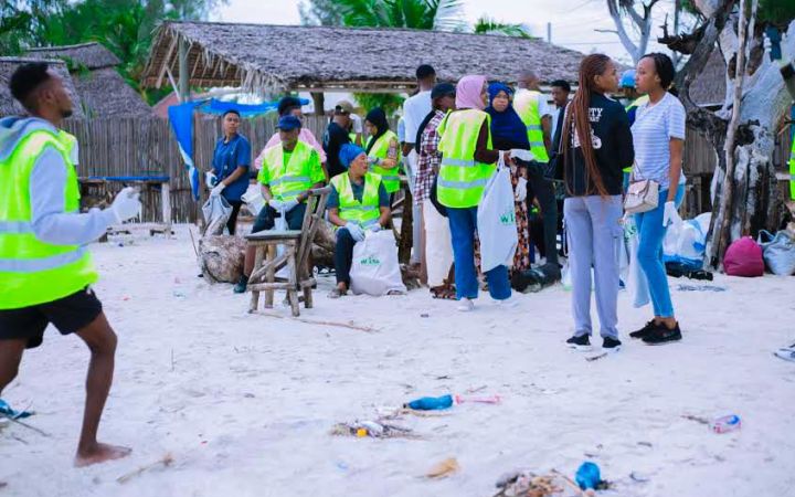 Beach clean-ups conduct by Gloria's team.