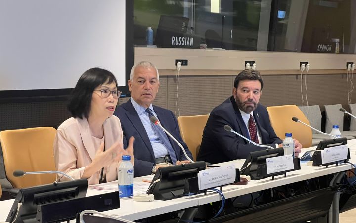 the Ethics Office with Ms. Thi Kim Xuan Nguyen, Senior Ethics Officer and lead of Advice/Financial Disclosure Programme Unit, and Mr. Rick Sanchez, Senior Ethics Officer and lead of Protection Against Retaliation and Outreach Unit