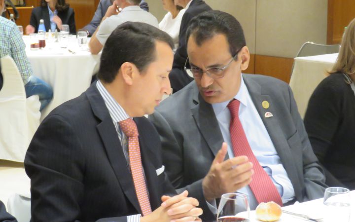 UNITAR Division Director Mr. Alex Mejia and H.E. Mr. Nassar Al-Khatani, the Executive Director of the AGFUND.