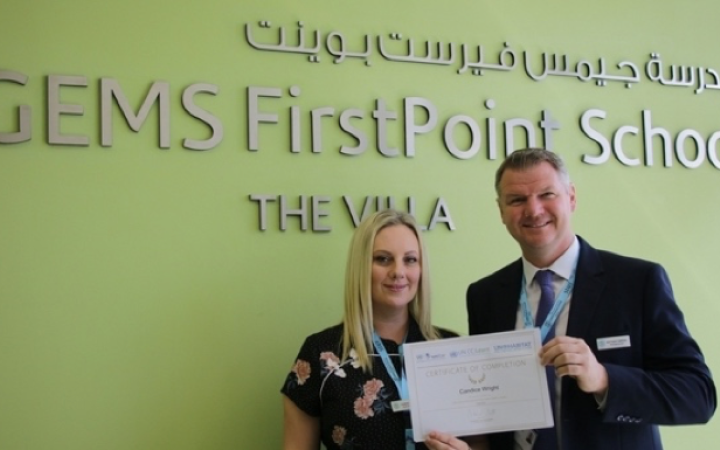 Candice Wright, first climate change accredited teacher in Dubai. 