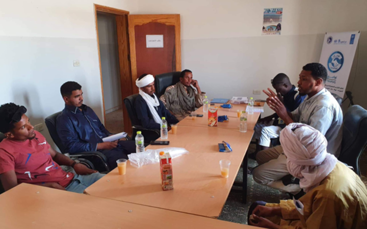 Focus group discussion with civil society representatives, community members, senate members and the youth. I am Libyan organization.