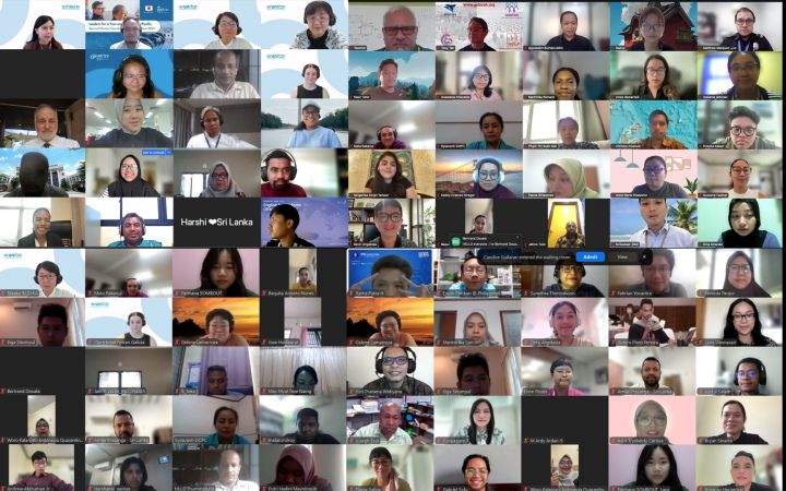 Group photo from the inaugural webinar of Leaders for a Free and Open Indo-Pacific: Sea and Human Security