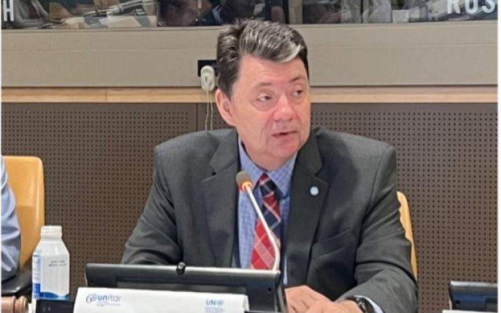 Mr. Dmitry Gonchar, Principal Legal Officer at DOALOS, delivers the opening remarks for the session