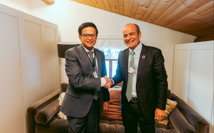 Mr. Nikhil Seth, UN Assistant Secretary-General and Executive Director of UNITAR, and Mr. Carlos Brito, CEO AB InBev