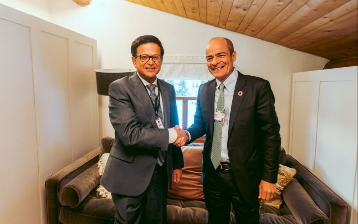 Mr. Nikhil Seth, UN Assistant Secretary-General and Executive Director of UNITAR, and Mr. Carlos Brito, CEO AB InBev 