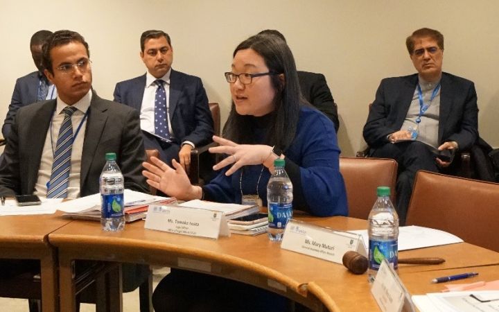 Ms. Tomoko Iwata, Legal Officer, Office of Legal Affairs (OLA) presenting Session 1 - Part 2.